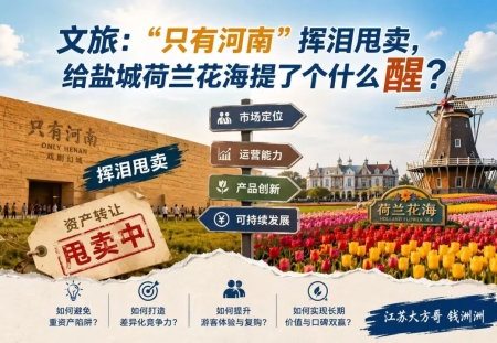 文旅:“只有河南”挥泪甩卖，给盐城荷兰花海提了个什么醒？